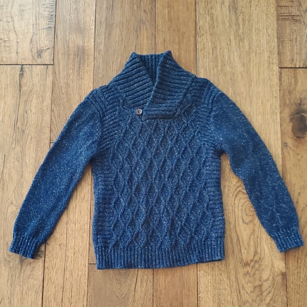 3 For $21 💜 Blue Cable Knit boys Sweater